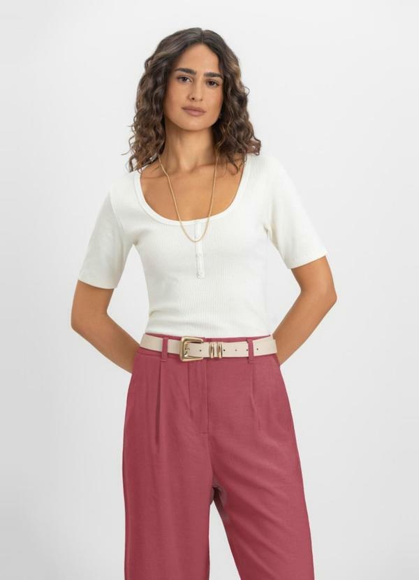 Blusa Feminina em Ribana Natural
