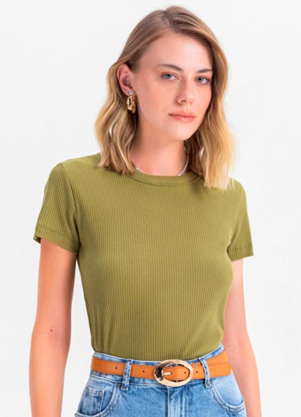 Vista 2 Blusa Feminina em Ribana Verde Endless Endless