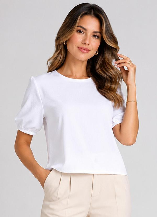 Blusa Feminina em Tecido Henera Branco