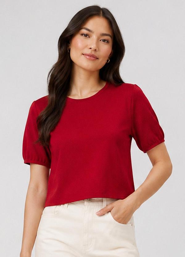 Blusa Feminina em Tecido Henera Vermelho