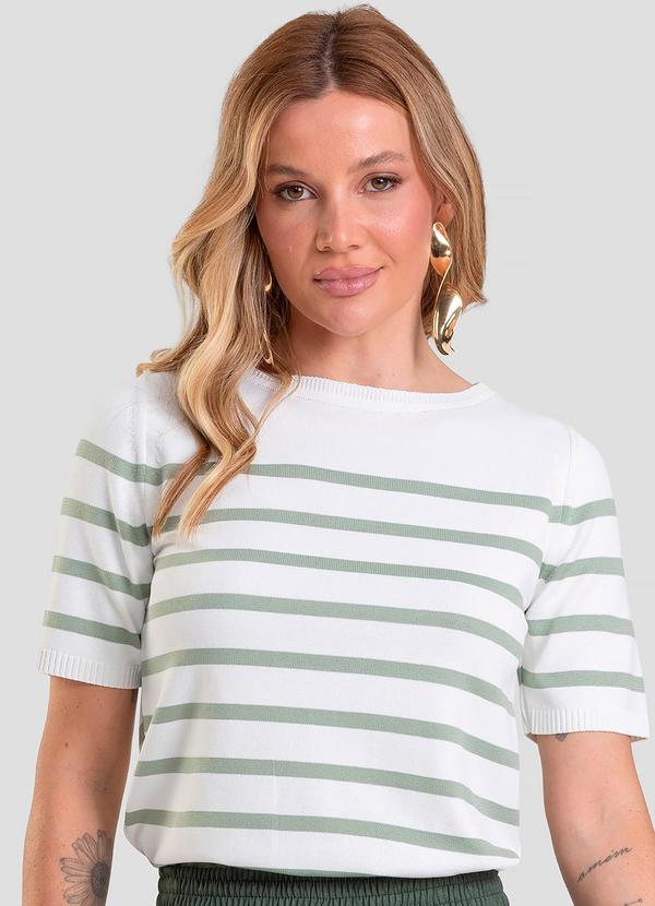 Blusa Feminina em Tricot de Fio Modal Verde