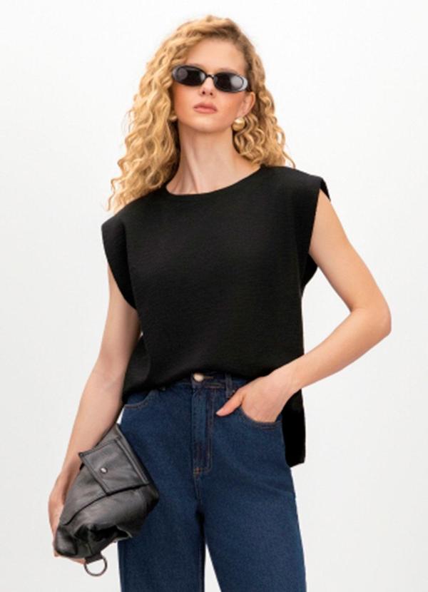 Blusa Feminina em Tricot Preto