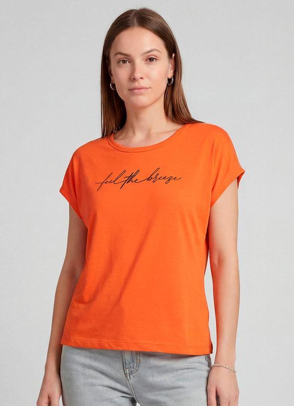 Blusa Feminina em Visco Tricot Laranja