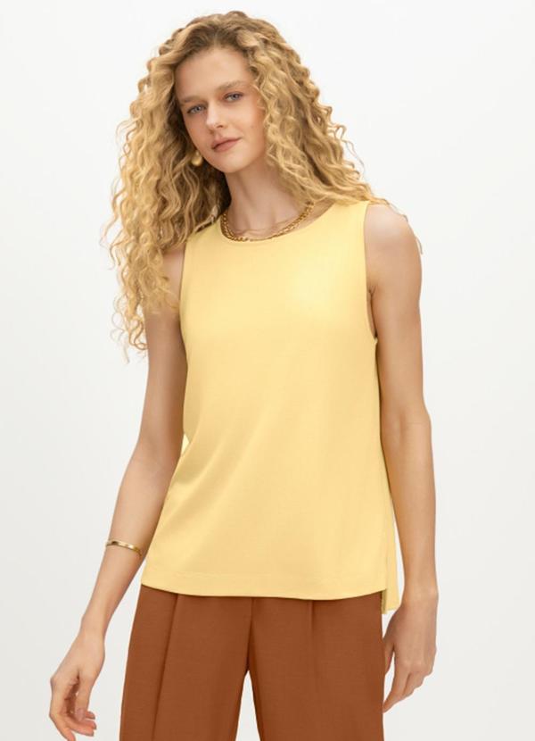 Blusa Feminina em Viscose Amarelo