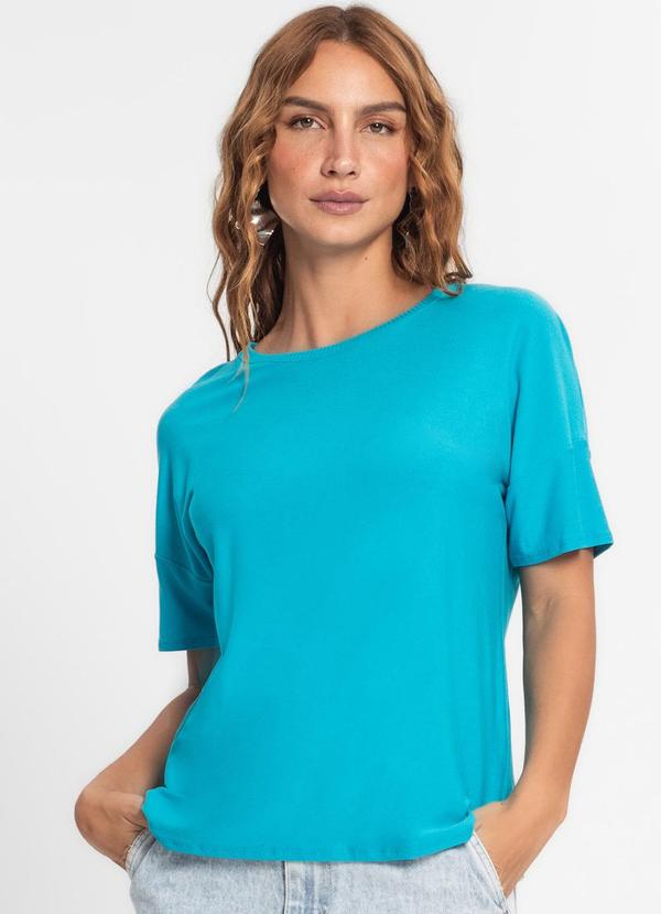 Vista 2 Blusa Feminina em Viscose Azul Endless Endless