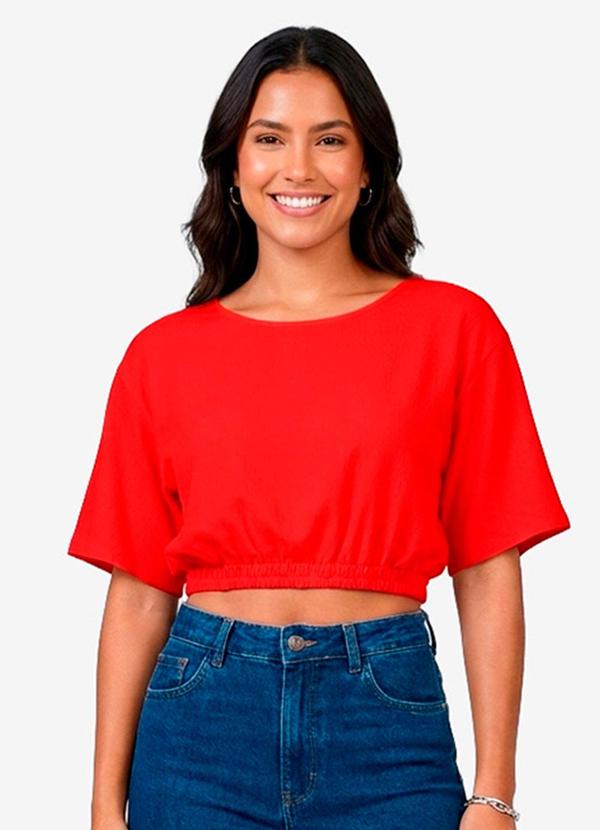 Blusa Feminina em Viscose Laranja