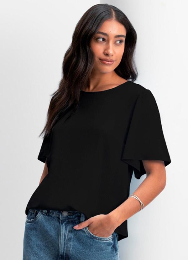 Blusa Feminina em Viscose Preto