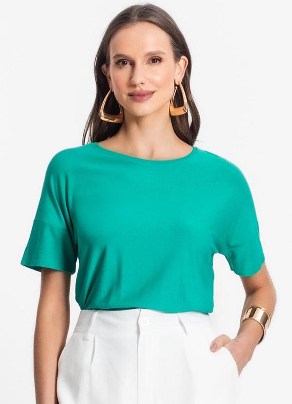 Vista 2 Blusa Feminina em Viscose Verde Endless Endless