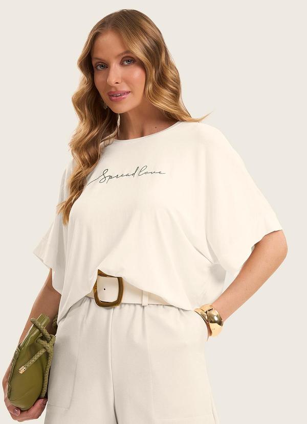 Blusa Feminina em Viscotorcion Bege