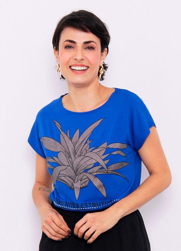 Blusa Feminina Estampa Azul