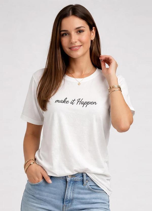 Blusa Feminina Estampa e Costa Maior Bege