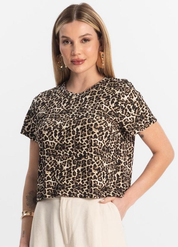 Blusa Feminina Estampada Bege