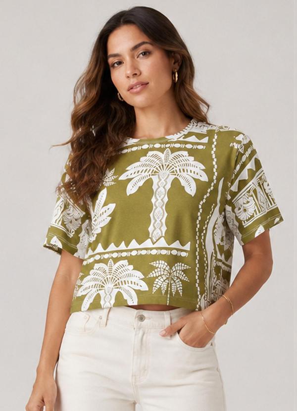 Blusa Feminina Estampada Bege