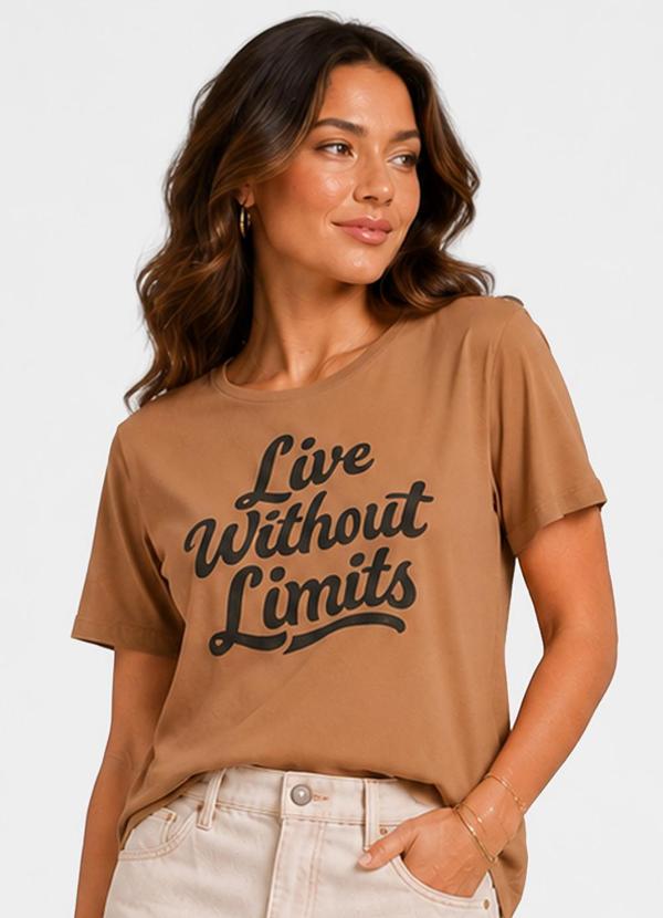 Blusa Manga Curta Caramelo