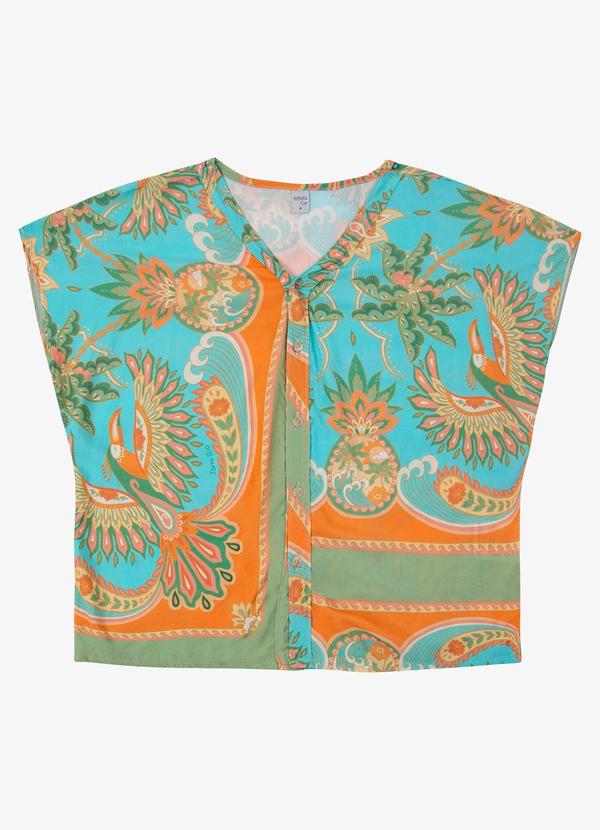 Blusa Feminina Estampada Infinita Cor Verde