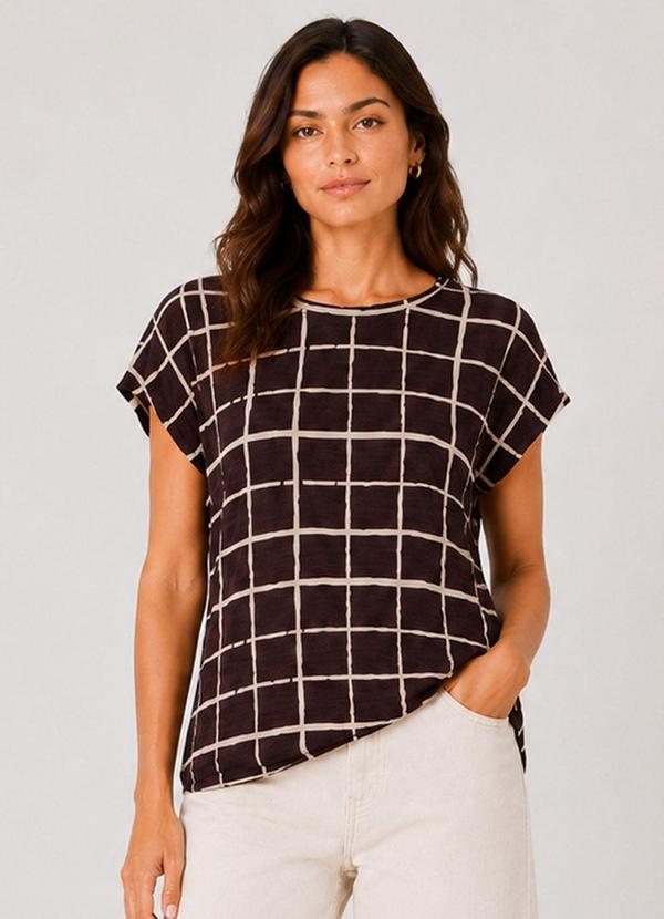 Blusa Feminina Estampada Preto