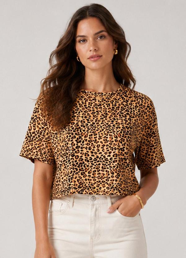 Blusa Feminina Estampada Preto