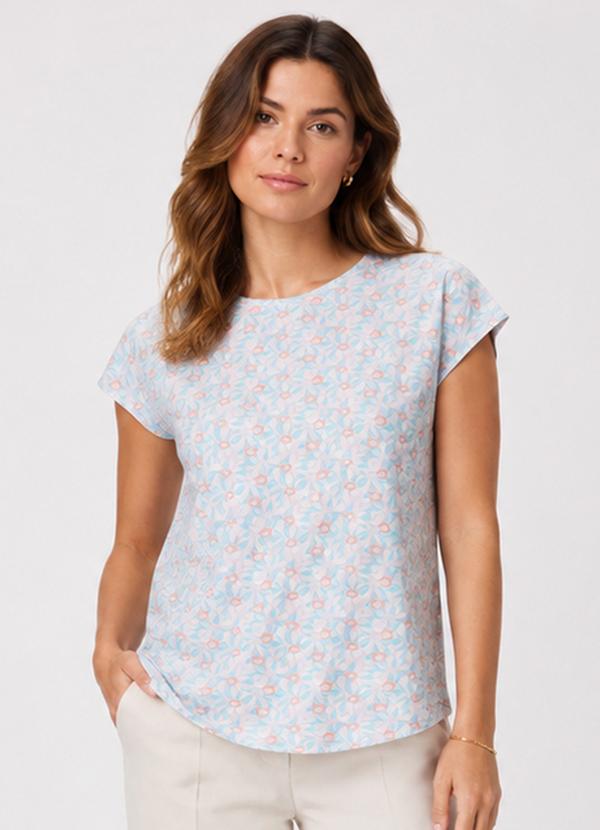 Blusa Feminina Estampada Rosa