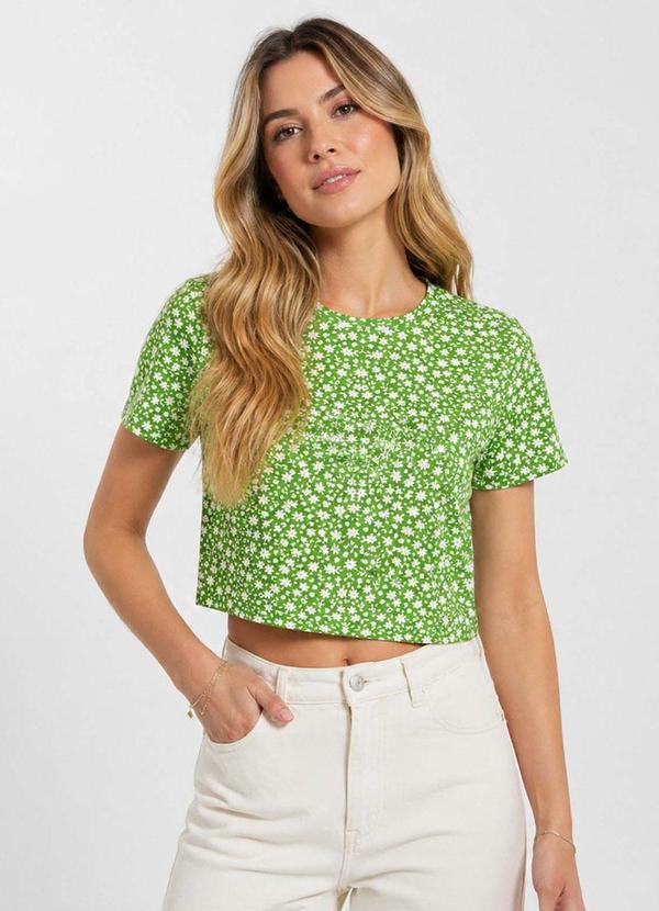 Blusa Feminina Estampada Verde