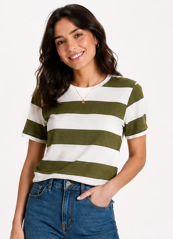 Blusa Feminina Estampada Viscotorcion Verde