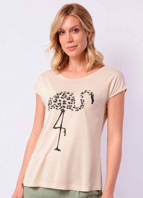 Blusa Feminina Flamingo Bege