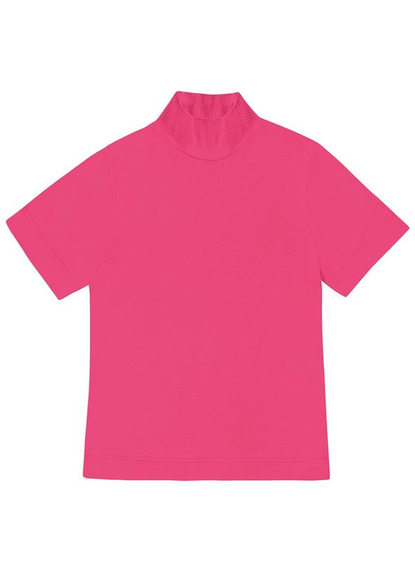Vista 2 Blusa Feminina Gola Alta Rosa Endless Endless