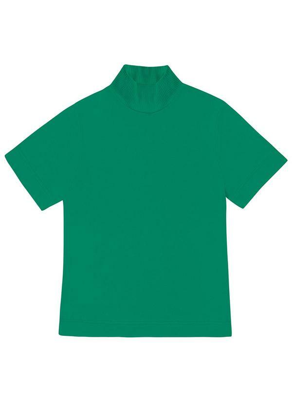 Vista 2 Blusa Feminina Gola Alta Verde Endless Endless