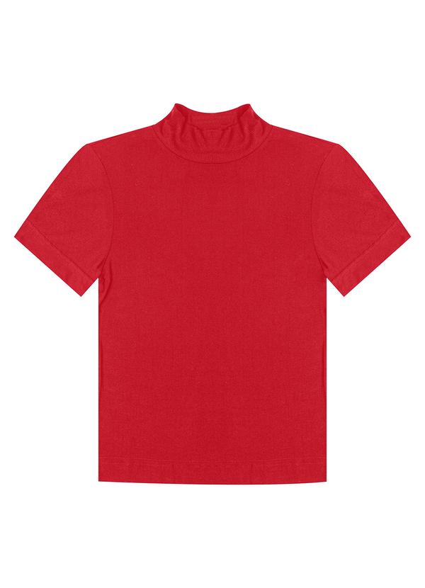 Vista 2 Blusa Feminina Gola Alta Vermelho Endless Endless