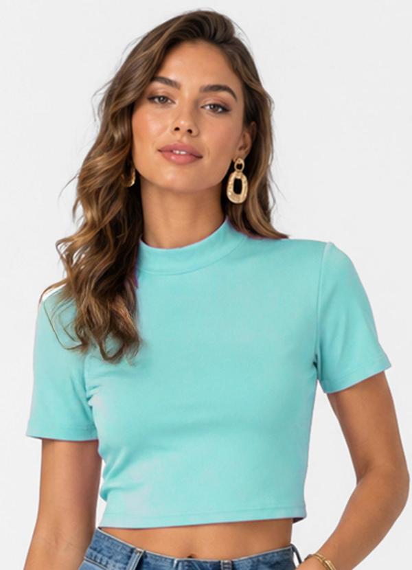 Blusa Feminina Gola Dupla Verde