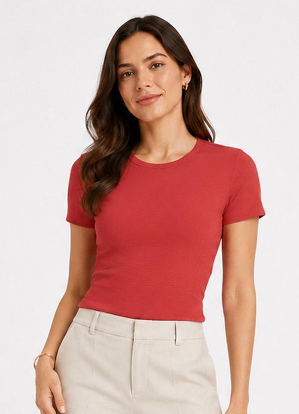 Blusa Feminina Justa em Malha Classic Marrom