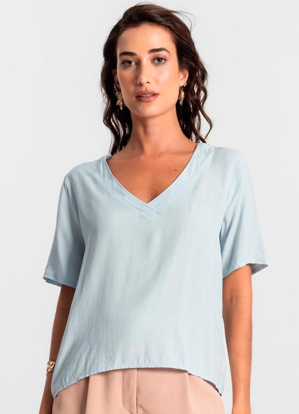 Blusa Feminina Lisa Azul