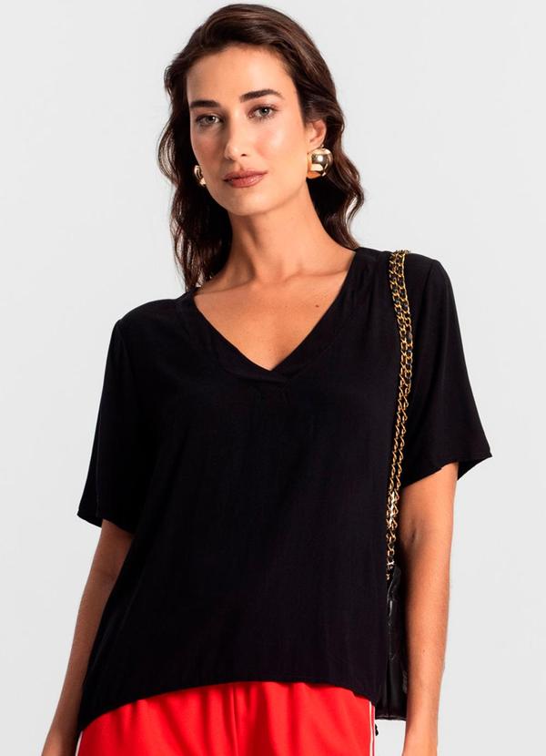 Blusa Feminina Lisa Preto