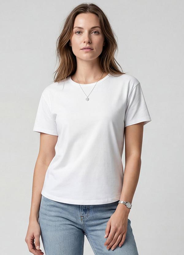 Blusa Feminina Manga Curta Bege
