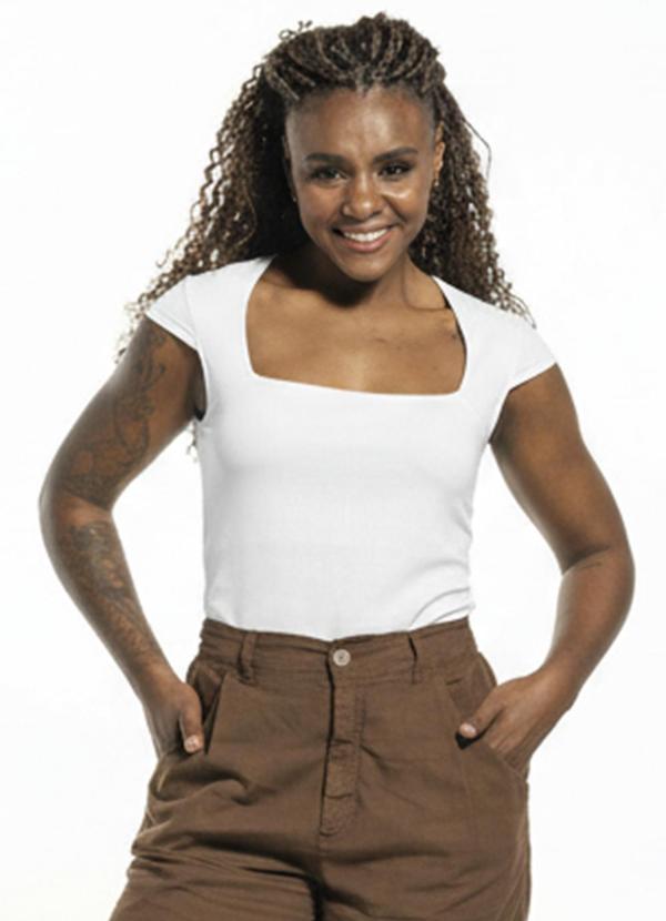 Blusa Feminina Manga Curta Branco