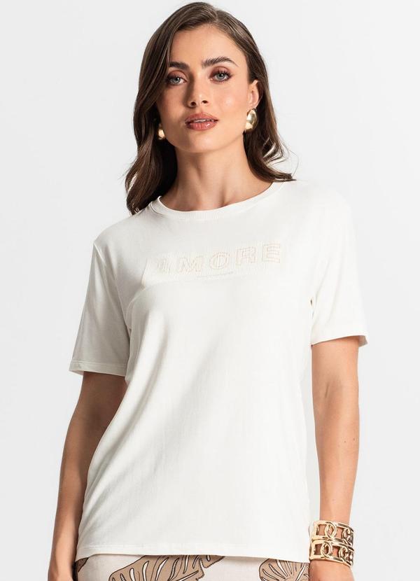 Blusa Feminina Manga Curta Bege
