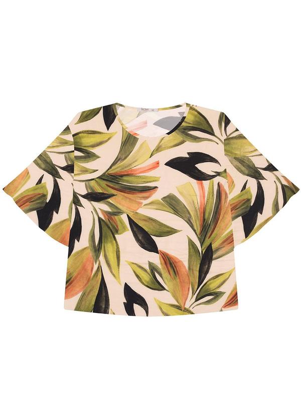 Blusa Feminina Manga Curta Plus Size Verde