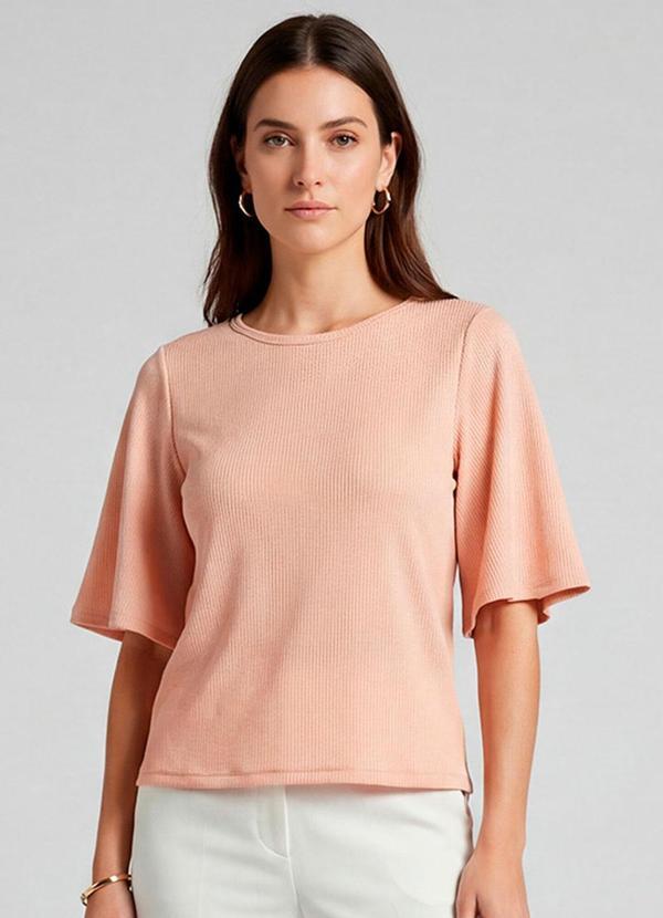 Blusa Feminina Manga Gôde Ampla Rosa