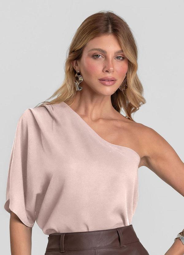 Blusa Feminina Manga Única 7/8 Rosa