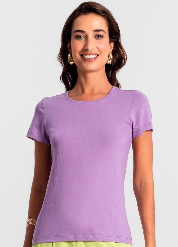Blusa Feminina Meia Malha 30 Básica Roxo