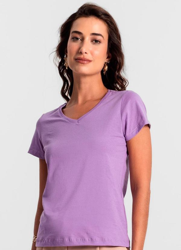 Blusa Feminina Meia Malha 30 Básica Roxo