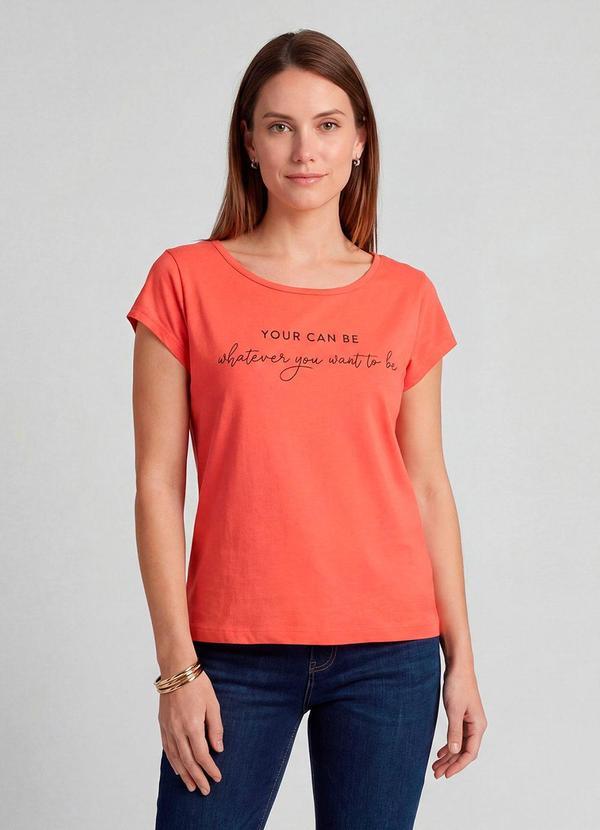 Blusa Feminina Meia Malha com Estampa Vermelho