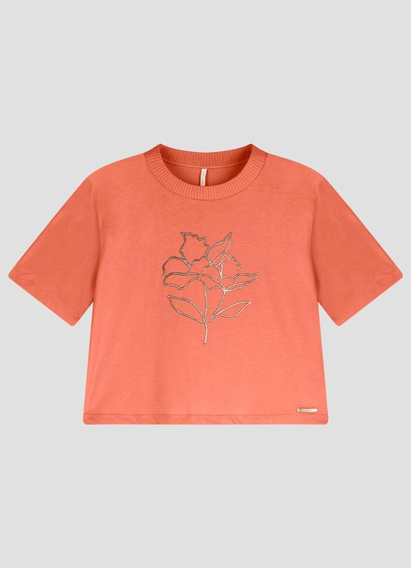 Blusa Feminina Meia Malha Laranja