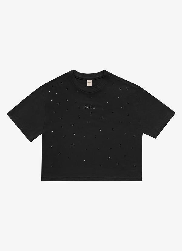 Vista 2 Blusa Feminina Molecotton de Viscose Preto Rovitex Rovitex