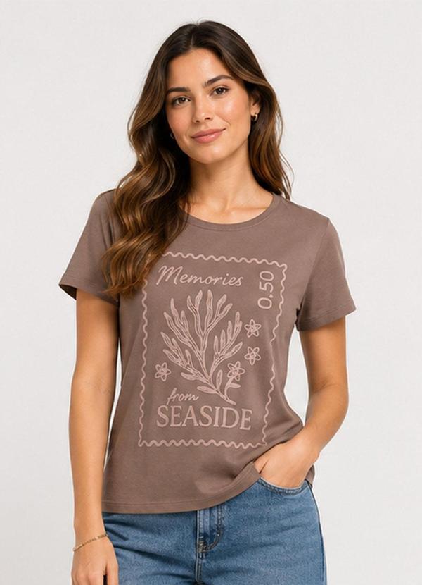 Blusa Feminina Molicotton Viscose Marrom