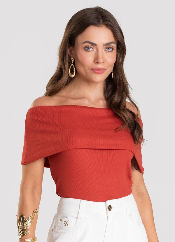 Blusa Feminina Ombro a Ombro Vermelho