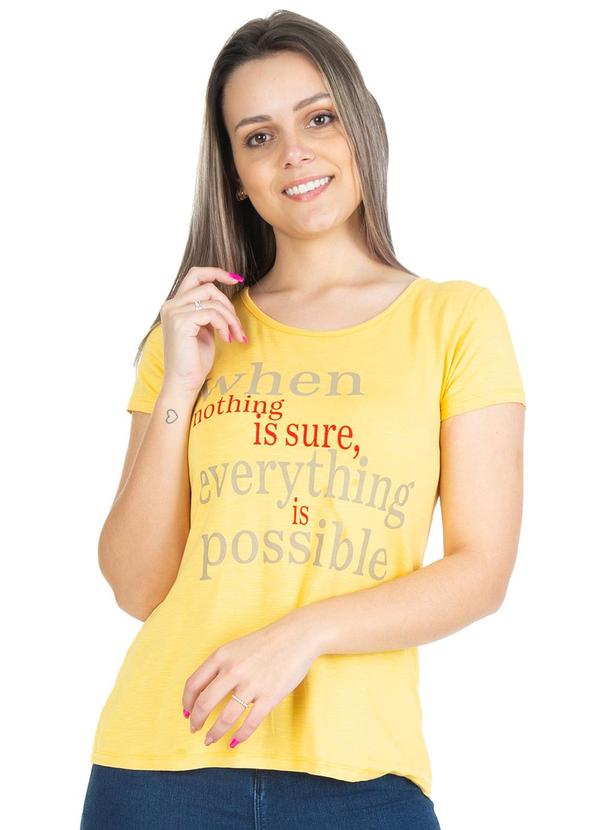 Vista 2 Blusa Feminina Possible Amarelo Select Select