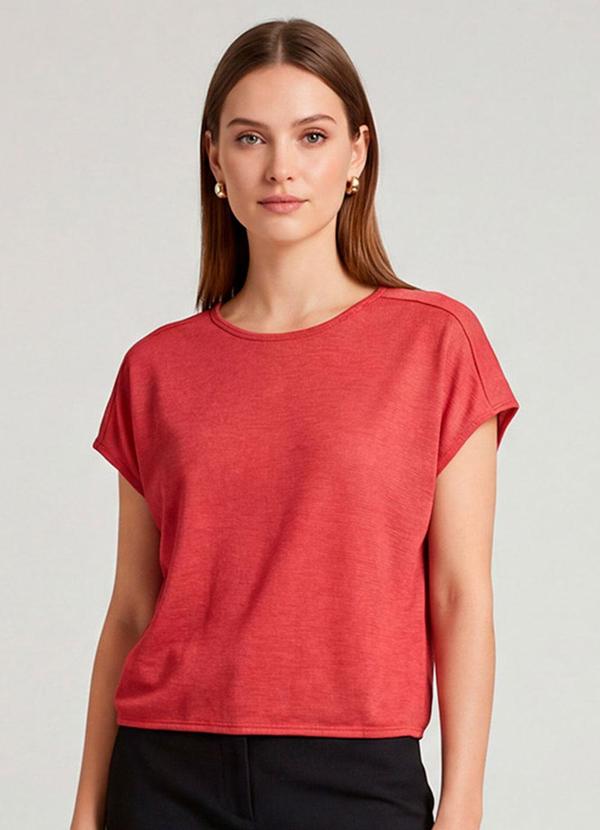Blusa Feminina Recorte na Costa Laranja