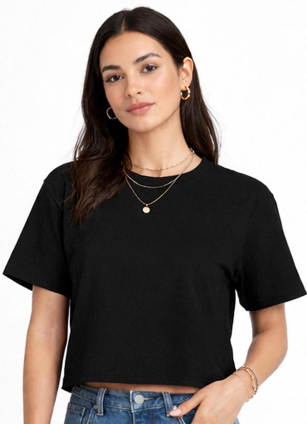 Blusa Feminina Ribana Canelada Preto