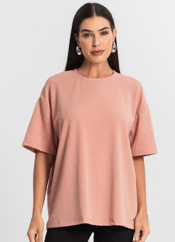 Blusa Feminina T-Shirt Over Rosa