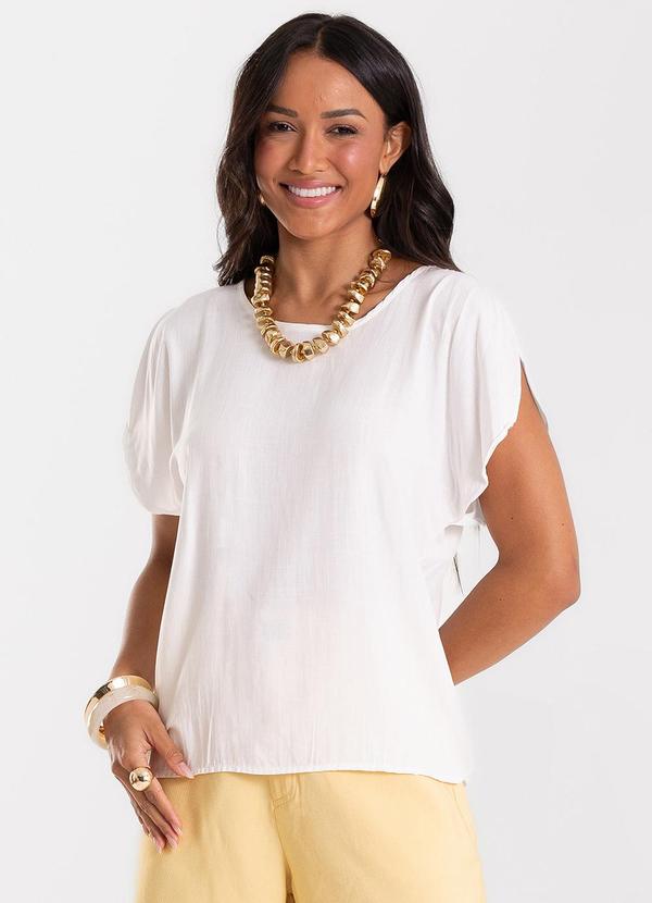 Blusa Feminina Tecido de Viscose Bege